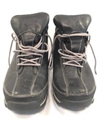 Black Timberland Leather Shoe Boots
