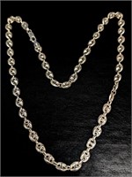 $180 Silver 15.19G 18" Necklace