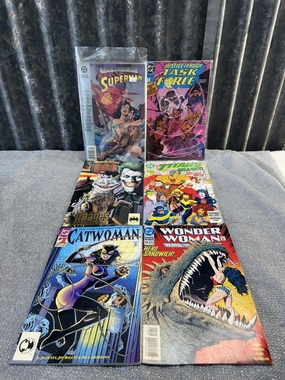 6 DC comic books