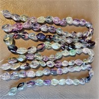 Beads - Rainbow Flourite Faceted