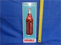 Porcelain Double Cola Sign