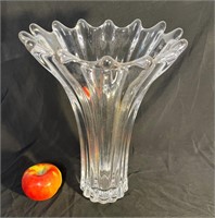 Mid-century crystal vase