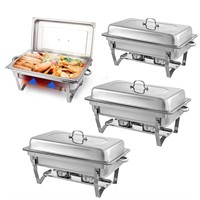 MRIISEL Chafing Dish Buffet Set - 4 Pack, 8 Quart