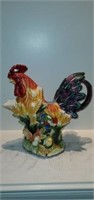 Colorful Decorative Rooster Pitcher