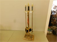 Brass Fireplace set