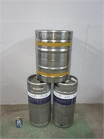 3 futs de bière en stainless