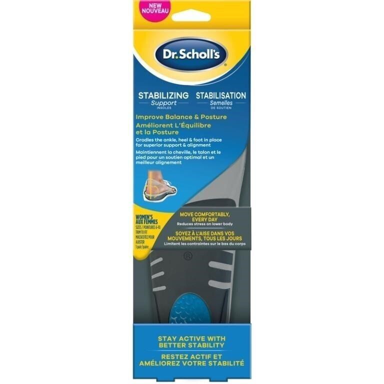 *NEW* Stabilizing Support Insoles for Women, 6-10