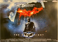 Christian Bale Autograph Dark Knight Poster