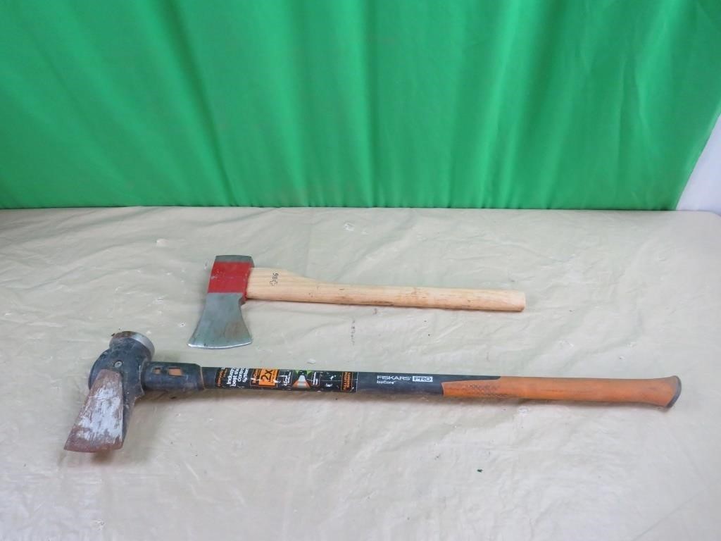 Fiskars splitting maul, single bit axe ( 2 items)