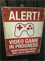 Alert Video Game in Progress Sign