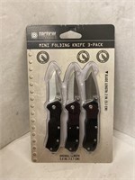 (24x bid)Tactical 3pk Mini Folding Knife Set