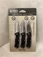 (6x bid)Tactical 3pk Mini Folding Knife Set