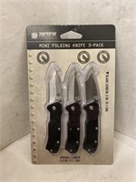 (6x bid)Tactical 3pk Mini Folding Knife Set