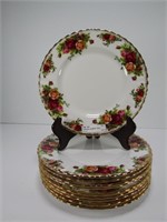 10 ROYAL ALBERT "OLD COUNTRY ROSES" 8" PLATES