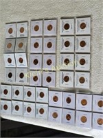 40 lincoln cents BU & medallions all bu red!