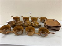 Sango Splash Pottery Set AS Shown