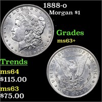 1888-o Morgan $1 Grades Select+ Unc