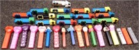 (33) Pez Candy Dispensers - No Feet - Lighters