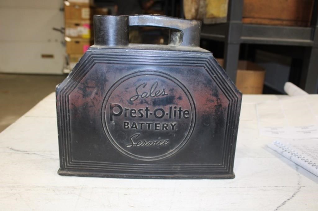 Vintage Presto -Lite battery Service Caddy