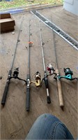 4 nice fishing poles