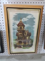 FRAMED 1956 VINTAGE CHARLESTON RENAISSANCE PRINT