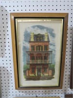 FRAMED 1956 VICTORIAN HOME PRINT