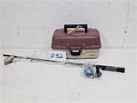 fishing pole & tackle box