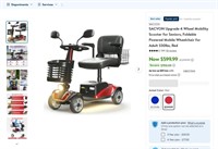 E5147  SACVON Mobility Scooter, Foldable Wheelchai