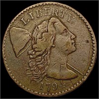 1794 Head of 1795 Liberty Cap Cent LIGHTLY