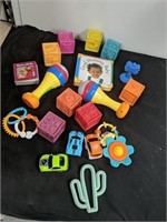 Group of baby toys