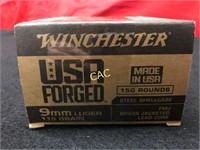 150rds Winchester 9mm luger 115gr FMJ