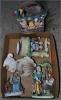 flat of figurines