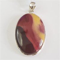 $400 Silver Agate(52.2ct) Pendant