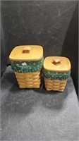 1998 Longaberger Storage Baskets with Lids