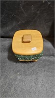 1997 Longaberger Square Lidded Basket with