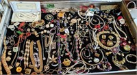 Showcase Lot Estate Costume Jewelry. Victorian