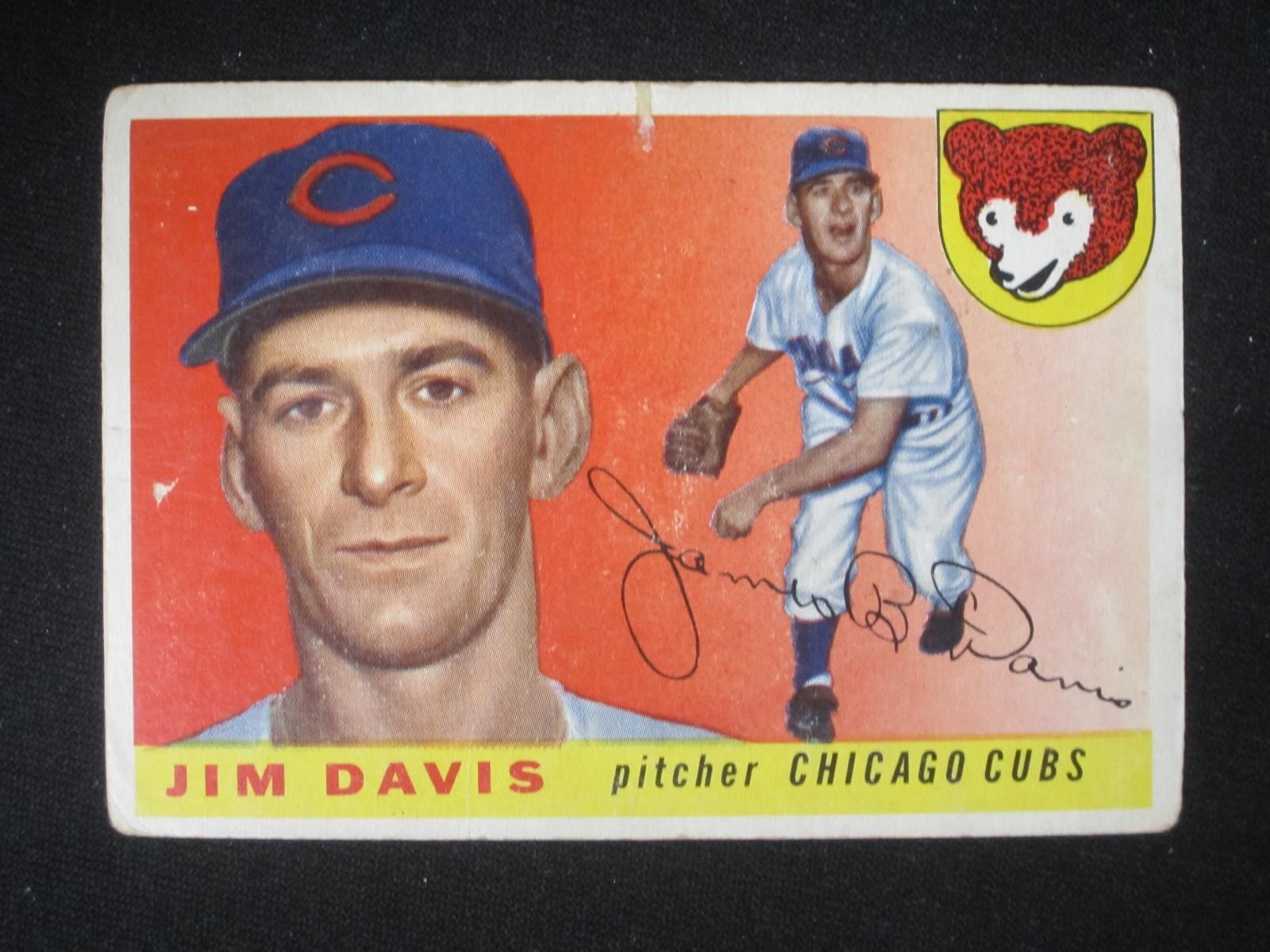 1955 TOPPS #68 JIM DAVIS CHICAGO CUBS