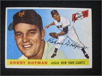 1955 TOPPS #17 BOBBY HOFMAN NY GIANTS