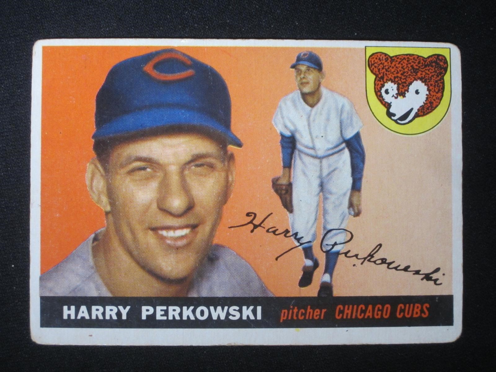 1955 TOPPS #184 HARRY PERKOWSKI CUBS