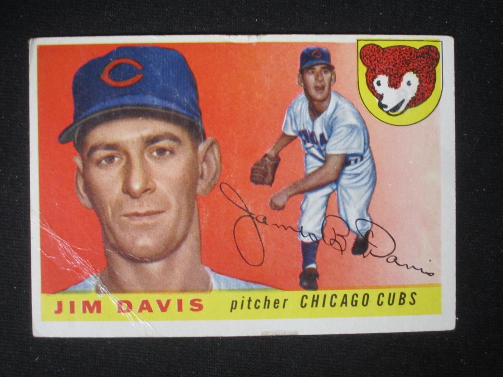 1955 TOPPS #68 JIM DAVIS CHICAGO CUBS