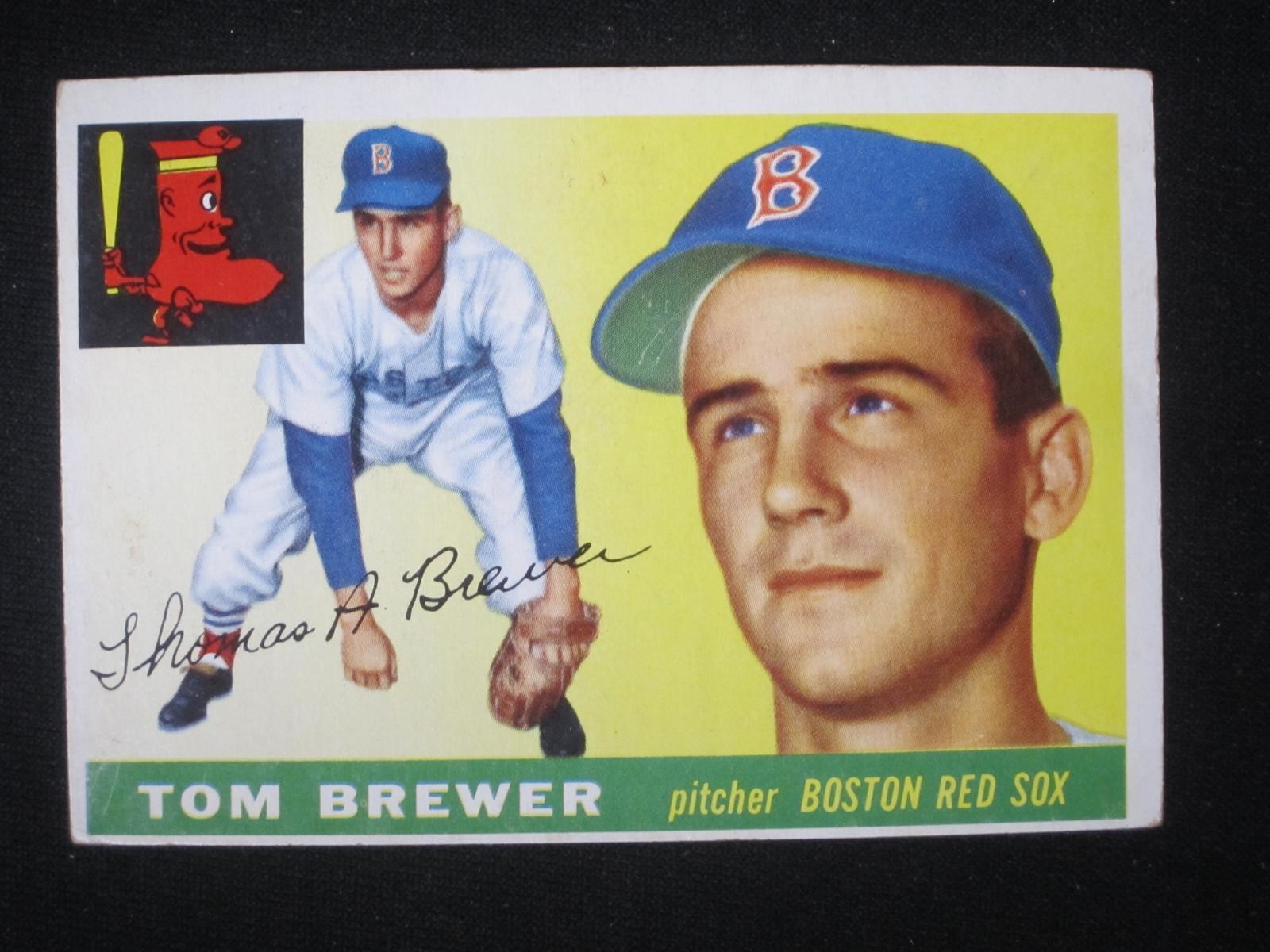 1955 TOPPS #83 TOM BREWER BOSTON RED SOX