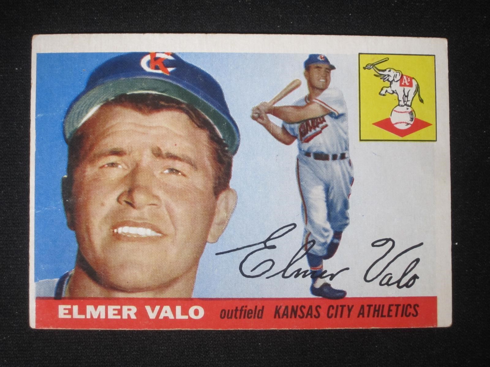 1955 TOPPS #145 ELMER VALO KC ATHLETICS