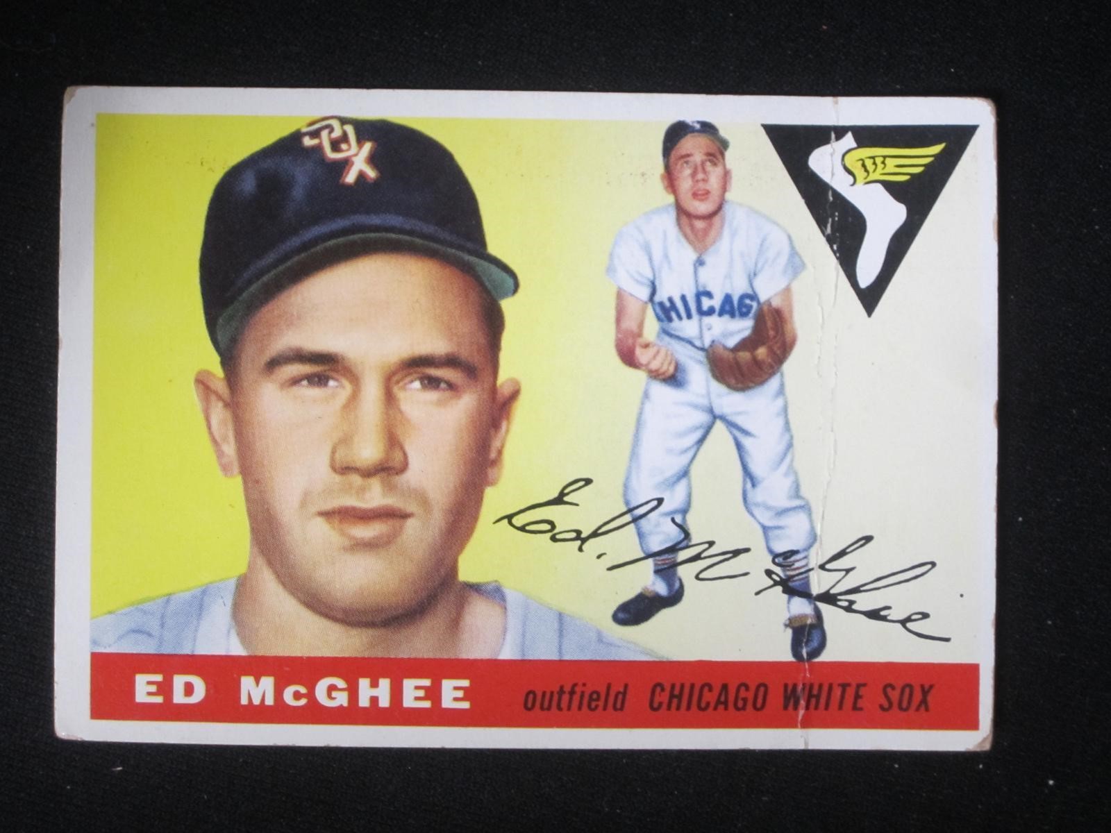 1955 TOPPS #32 ED MCGHEE WHITE SOX