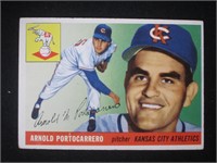 1955 TOPPS #77 ARNOLD PORTOCARRERO A'S