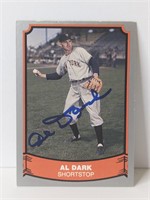 Al Dark Autograph