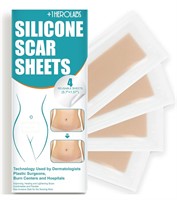 4Pcs 1HEROLABS Silicone Scar Sheets Extra Strength