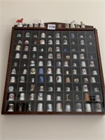 108 THIMBLES LIFETIME COLLECTION W/ DISPLAY CASE