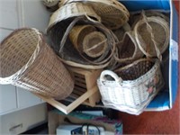Large box of baskets UPSTAIRS BEDROOM 4