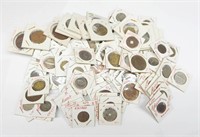 163 WORLD COINS in HOLDERS from OLD COLLECTION