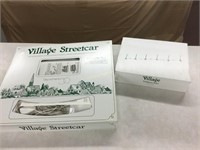 Dept. 56 Snow Village Village streetcar,